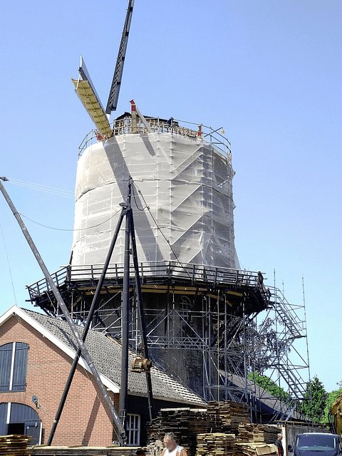 riet van kap verwijderd